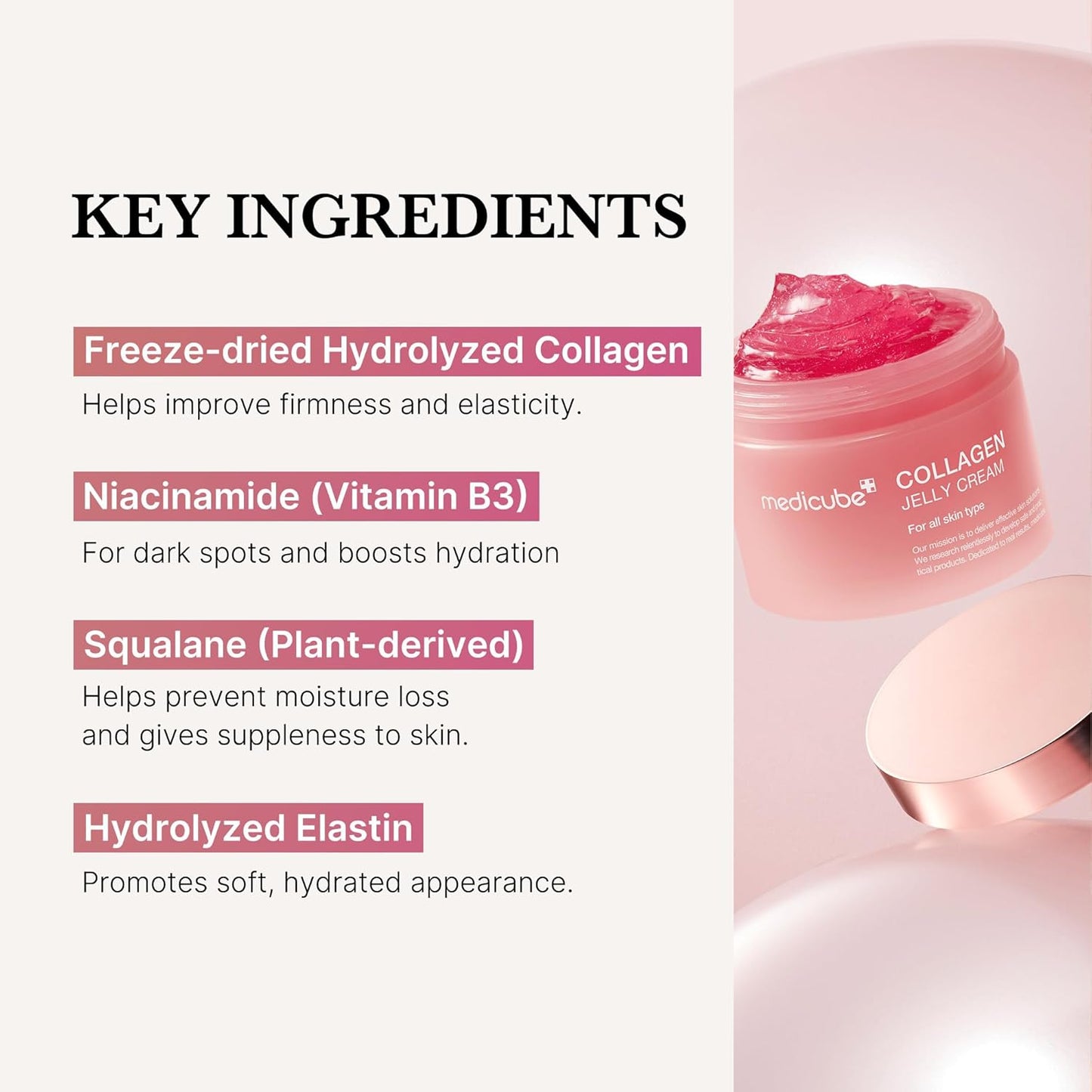 Medicube Korean Collagen Starter Combo. Collagen Overnight Wrapping Peel Off Facial Mask Pack (75ml) and Collagen Jelly Cream (50ml)