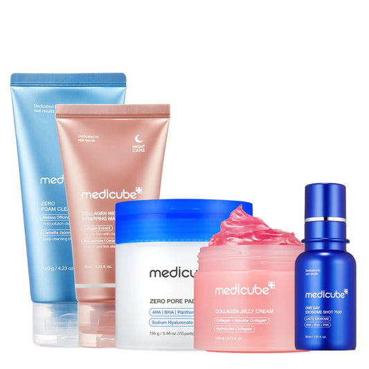 Medicube Glass Glow Skin Care Set - Your Glow Upgrade: Medicube Bundle Now 80% Off