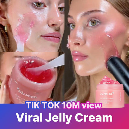 Medicube Collagen Jelly Cream – Niacinamide + Freeze-Dried Hydrolyzed Collagen – Hydrates, Strengthens Skin Barrier & Delivers 24-Hour Radiance & Firmness | Korean Skincare | No Artificial Colour  50ML/100ML