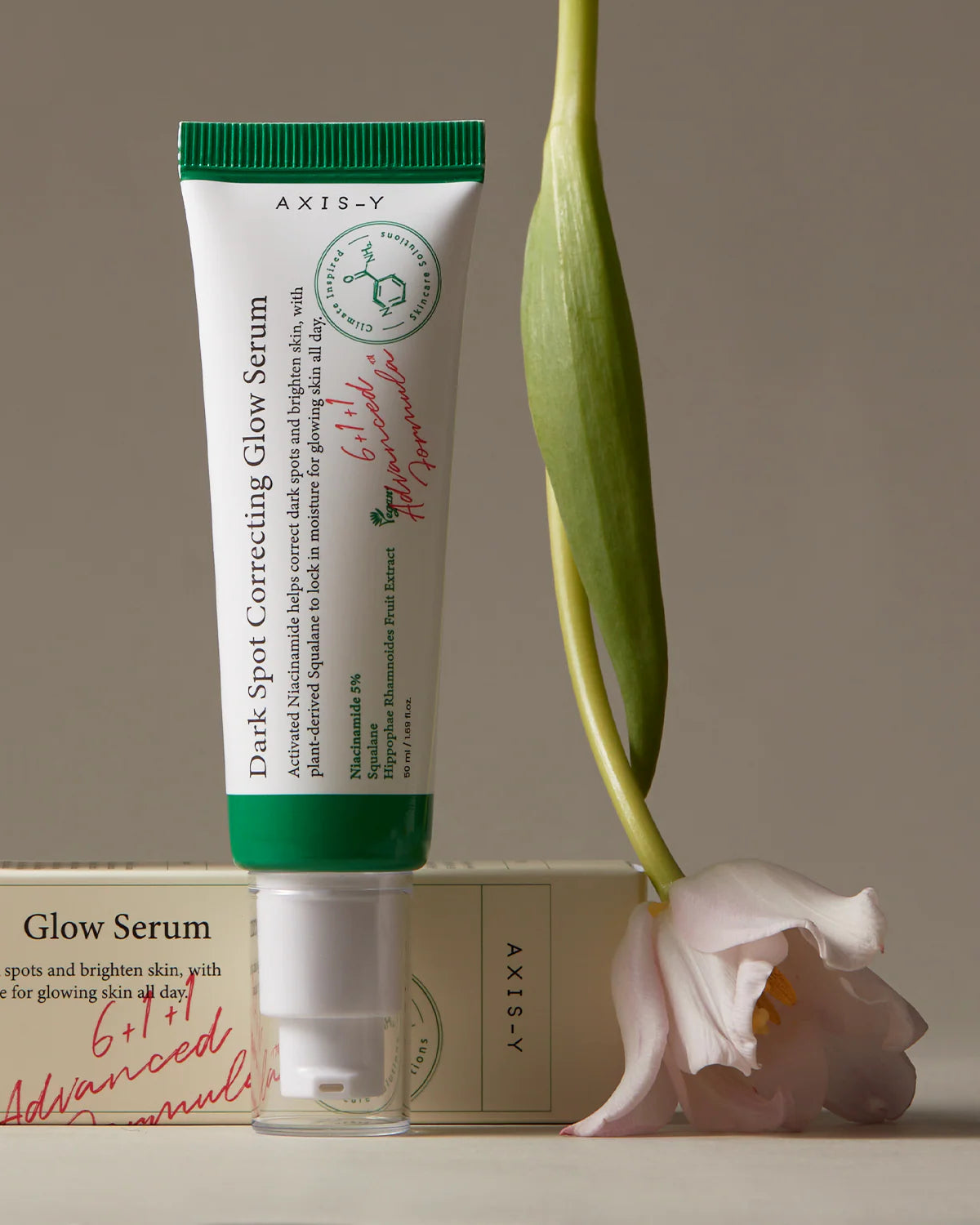 Axis-Y - Dark Spot Correcting Glow Serum 50ml, Brightens & Moisturizes, K-Beauty