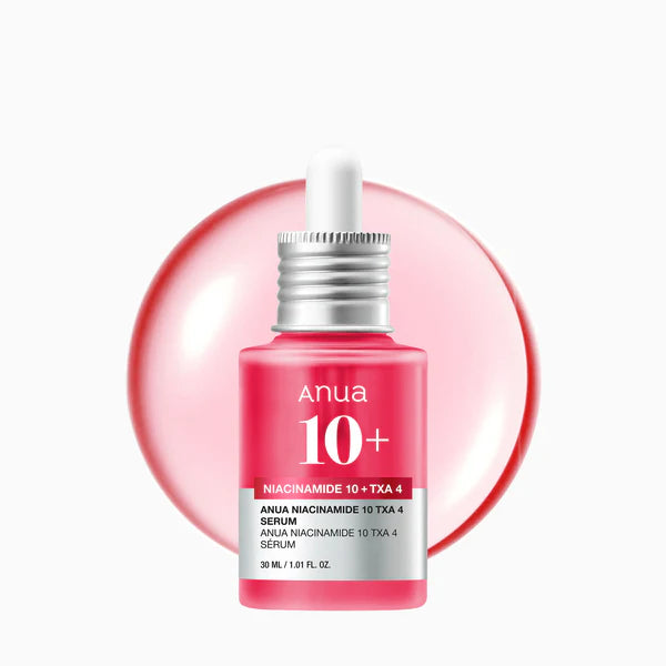 Anua 10% Niacinamide+ 4% Tranexamic Acid Serum, Ceramide, Hyaluronic Acid, Vitamin B12 natural color, for Sensitive skin, Korean Glass Skin, Fragrance-Free 30ml