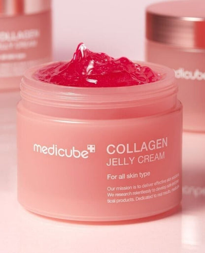 Medicube Collagen Jelly Cream – Niacinamide + Freeze-Dried Hydrolyzed Collagen – Hydrates, Strengthens Skin Barrier & Delivers 24-Hour Radiance & Firmness | Korean Skincare | No Artificial Colour  50ML/100ML